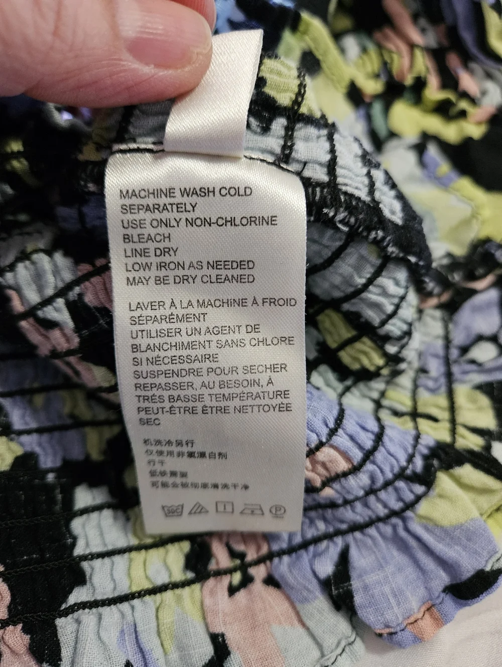 Free People Ariana Printed Crop Top- Size XS